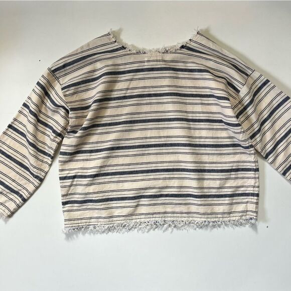 Nili Lotan Striped 100% Cotton Top Small - Picture 6 of 8
